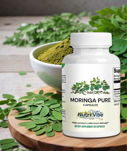 Pure Premium Moringa Oleifera Leaf Extract Capsules - 60 Vegan Caps